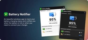 Battery Notifier — An Open-Source Windows Desktop App for Battery Management